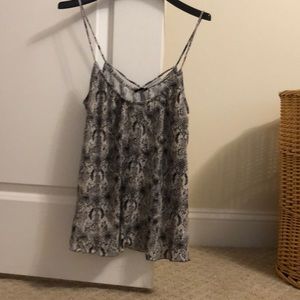 snake skin pattered tank top